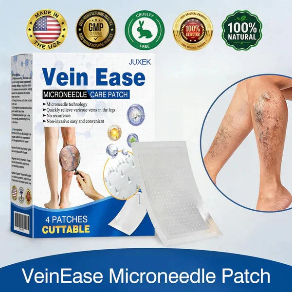 Patch micro-aiguilles JUXEK® Vein Ease — Les veines visibles ont disparu en 7 jours ! Pas de clinique, pas de chaussettes, dormez et réveillez-vous en toute confiance