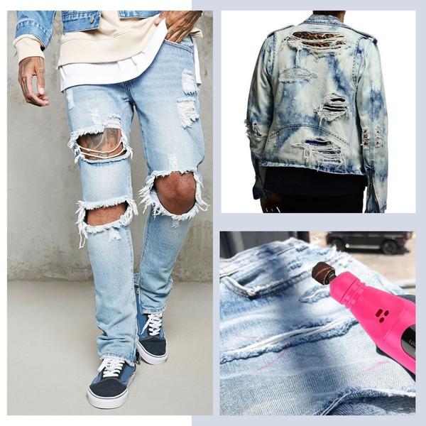 Ensemble d'outils vieillissants pour le travail du denim – Image 2