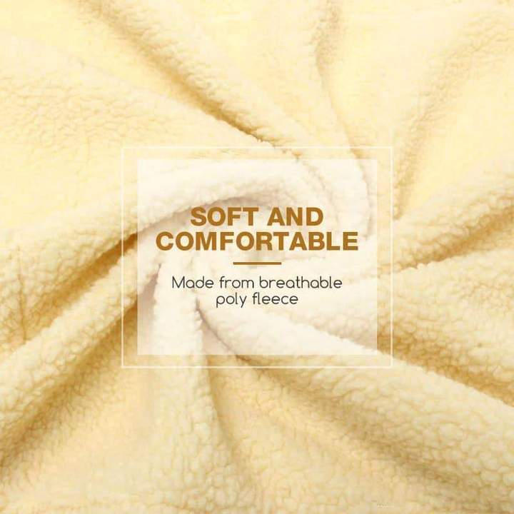 Housse de fauteuil inclinable confortable une pièce en poly polaire avec poches – Image 2