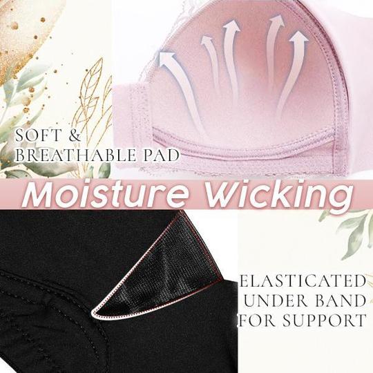 Soutien-gorge de maintien en dentelle à boucle en X CozyFit – Image 2