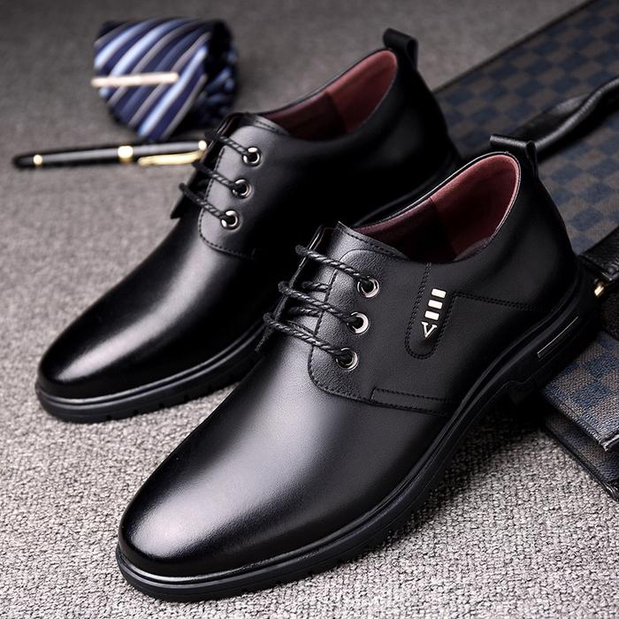 Chaussures formelles confortables et antidérapantes en cuir microfibre pour hommes – Image 2