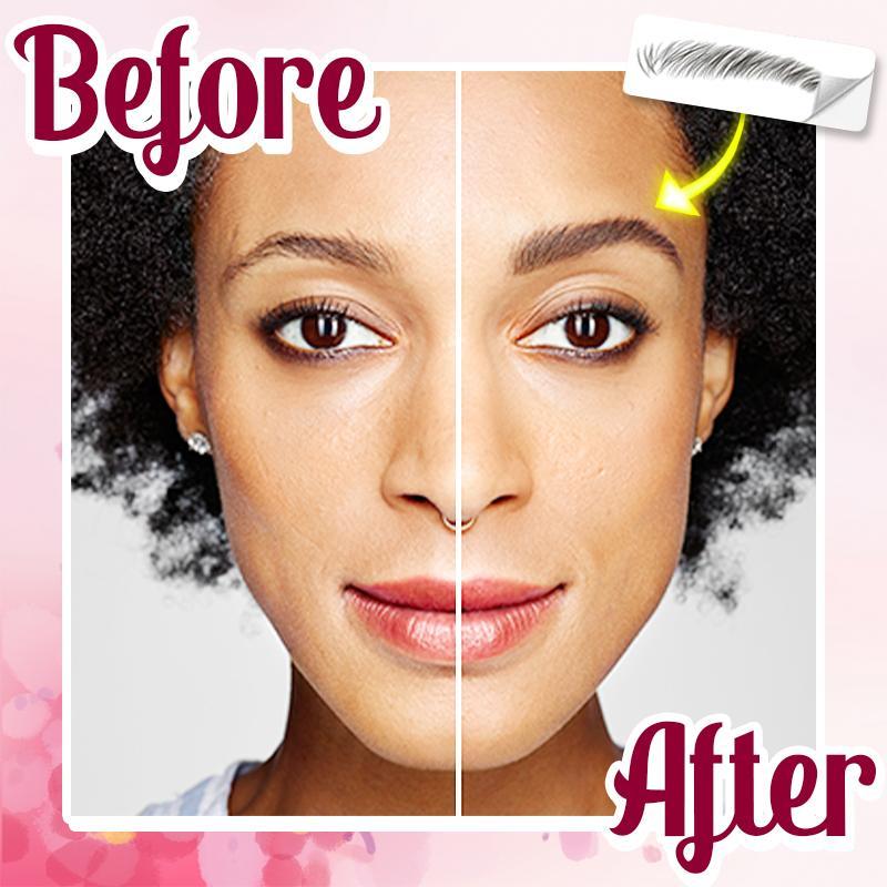 Tampon 4D pour sourcils ressemblant à des cheveux (10 paires) – Image 2