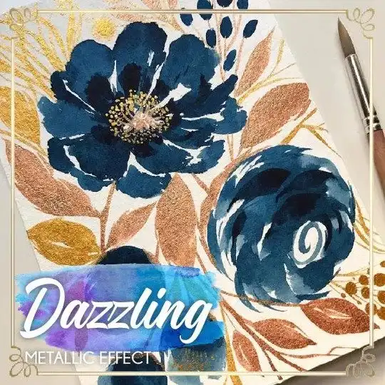 Ensemble d'aquarelle métallique Paintic (12 couleurs) – Image 2