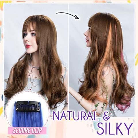 Ensemble d'extensions à clips colorées The Hairdrobe – Image 3