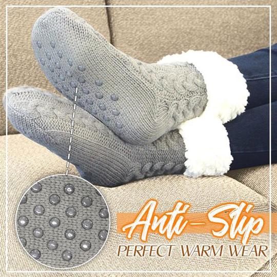 Chaussettes antidérapantes ThermoHeat Fleece (50 % de réduction) – Image 4