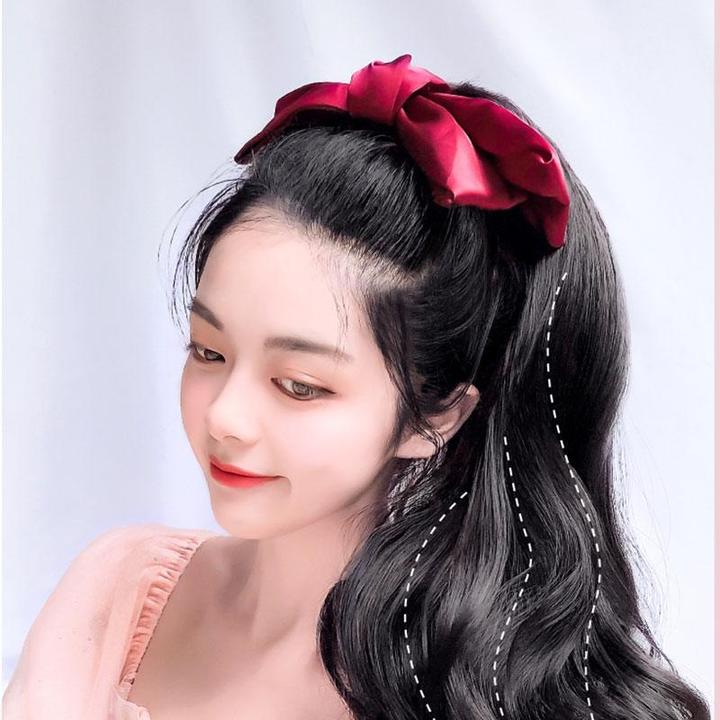 Queue de cheval à clipser avec nœud papillon – Image 4