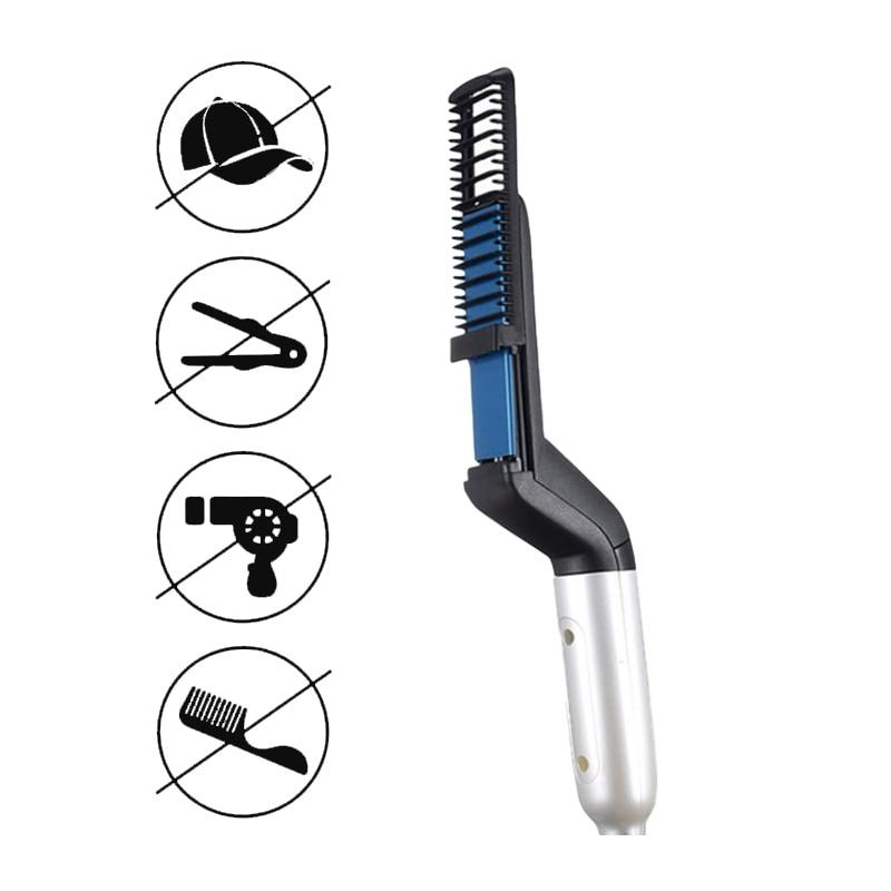 Peigne à cheveux multifonctionnel, lisseur à barbe – Image 4