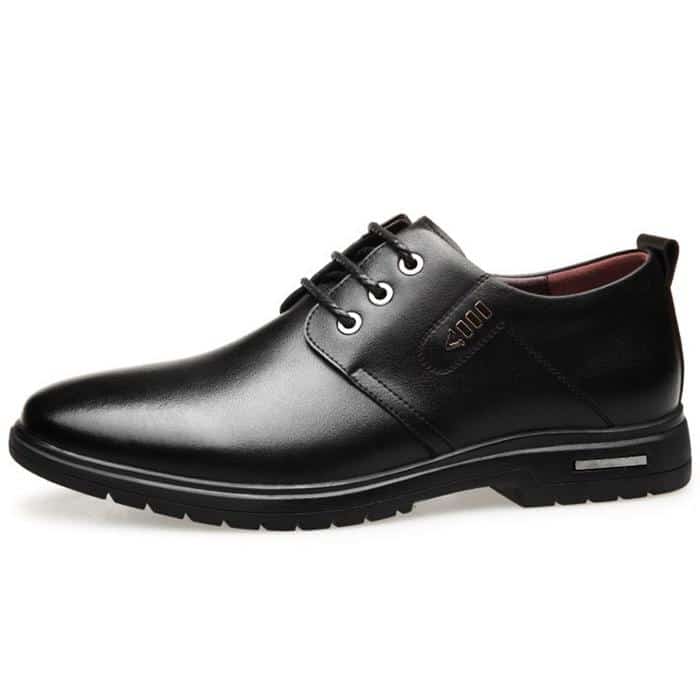 Chaussures formelles confortables et antidérapantes en cuir microfibre pour hommes – Image 4