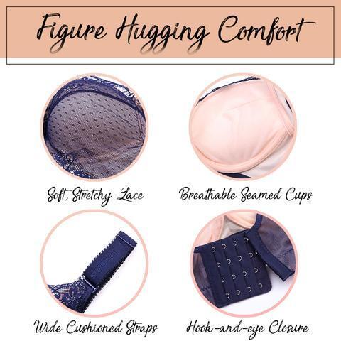 Soutien-gorge à couverture complète en dentelle – Image 4