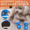 Chaussures de couverture antidérapantes réglables pour animaux de compagnie (4 PCS)