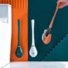 Brosse de toilette en silicone pour nettoyage en profondeur