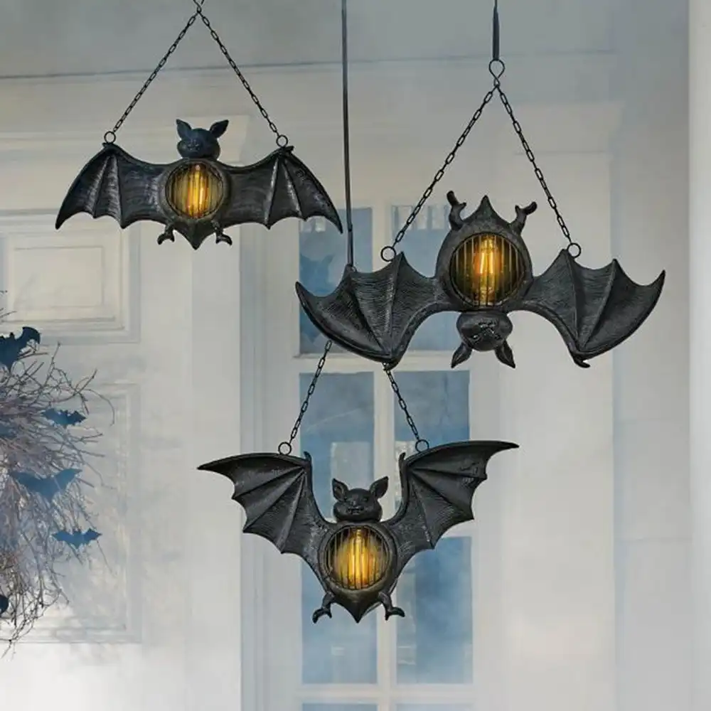 Lampe suspendue chauve-souris d'Halloween