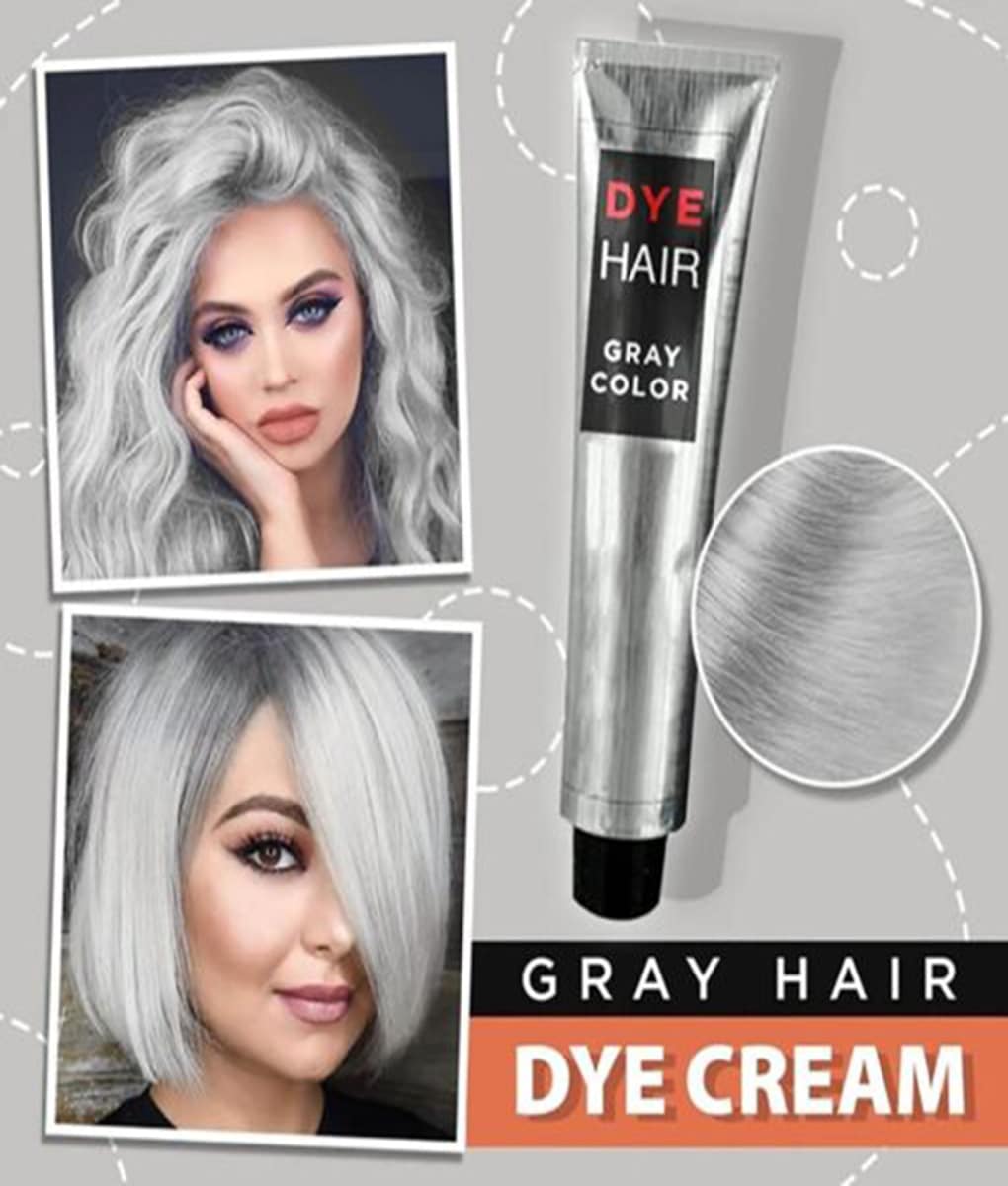 Crème de teinture pour cheveux gris