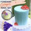 Ensemble d'outils à sertir pour décoration de fondant (10 pièces)