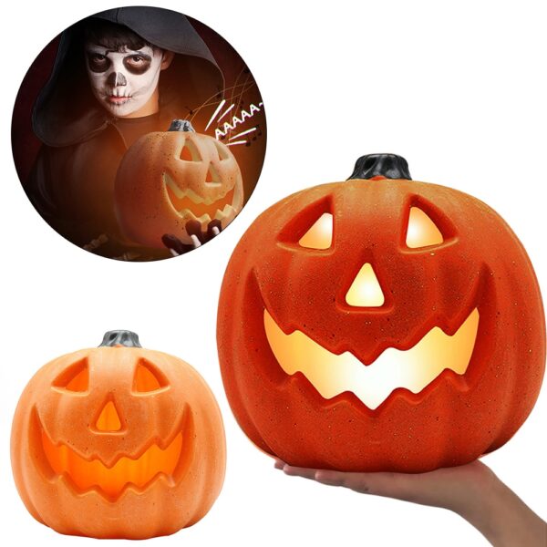 Veilleuse LED citrouille d'Halloween – Image 2