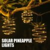 Lampes solaires imperméables à l'ananas
