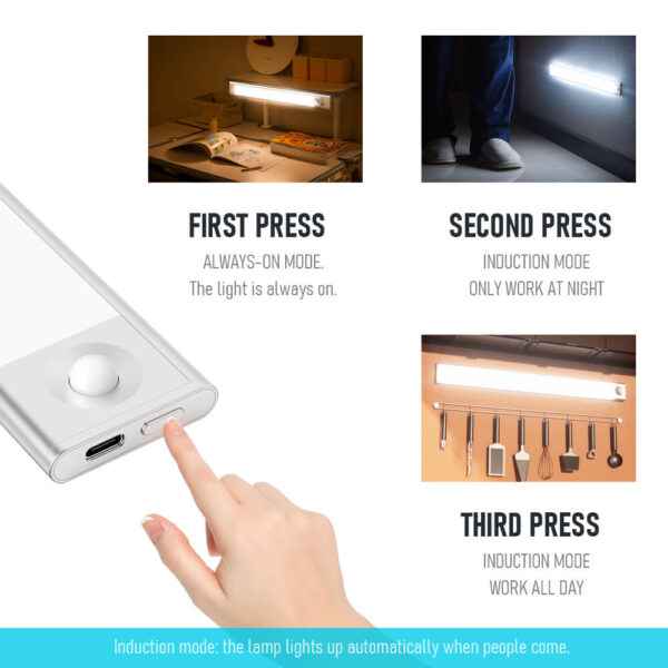 Lampes de placard rechargeables à détecteur de mouvement – Image 4